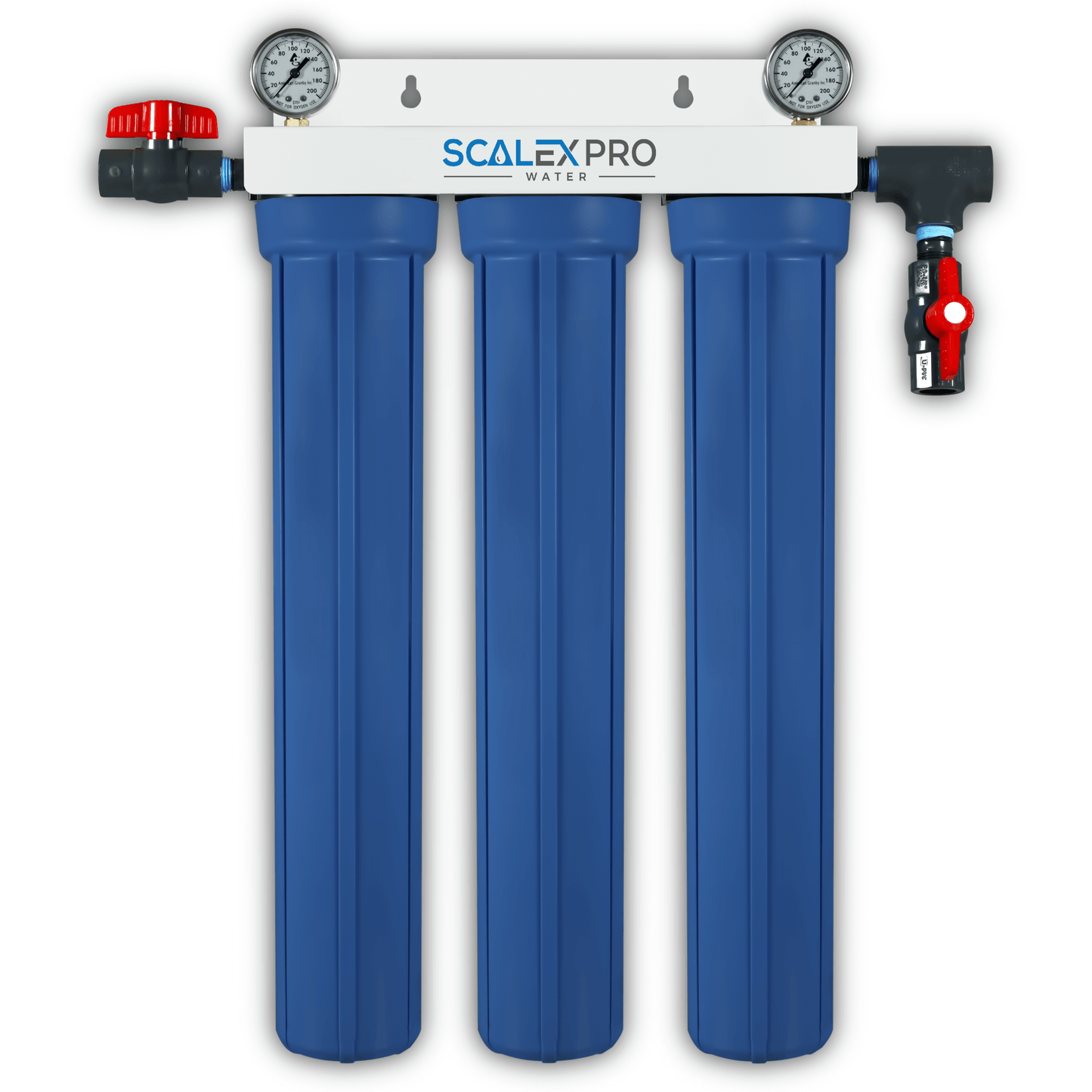 3 Stage System, 20in Drop In Slim Line 1/2in ports (Does not include Water Filter Inserts)