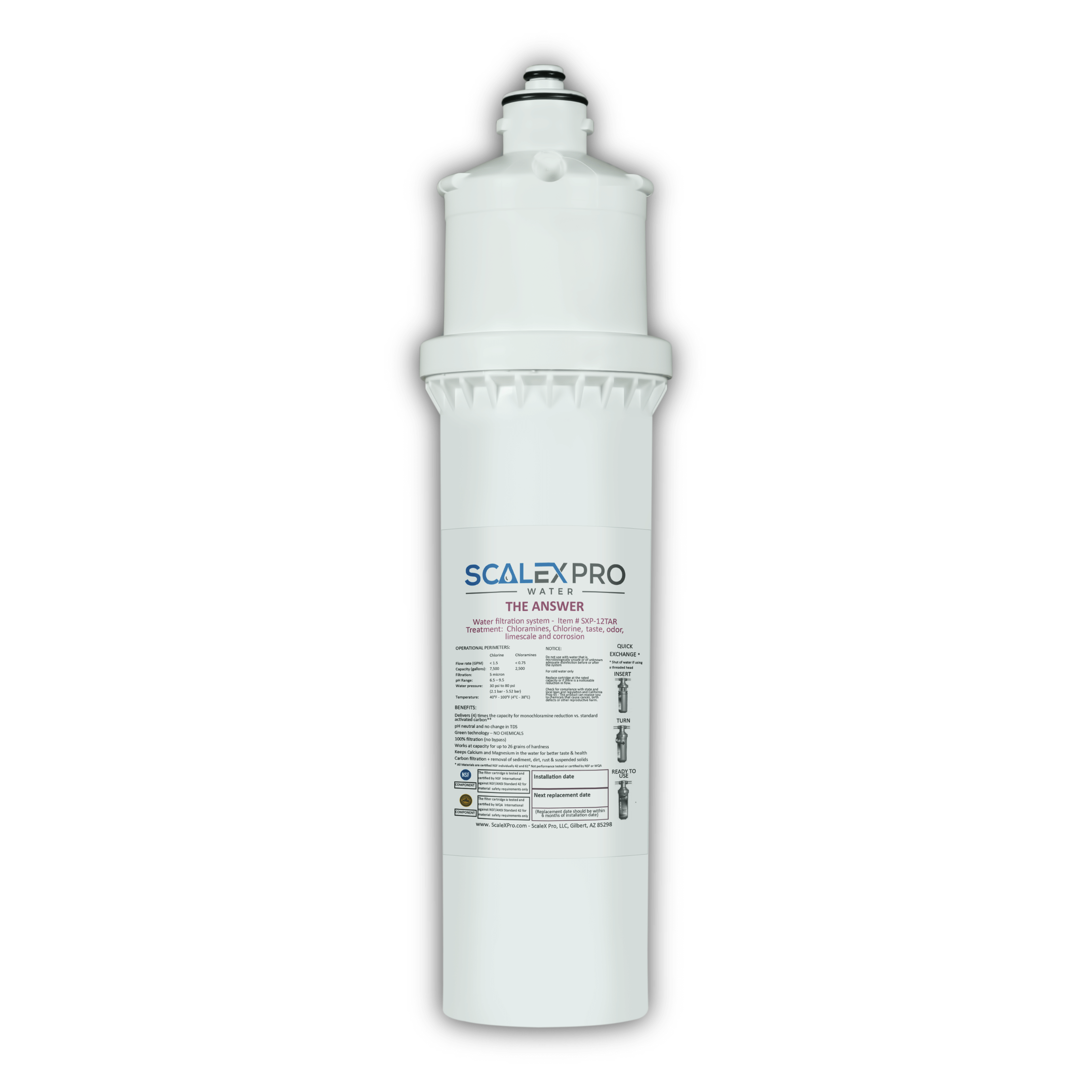 The Answer - 12in Quick Change Water Filter – ScaleX Pro