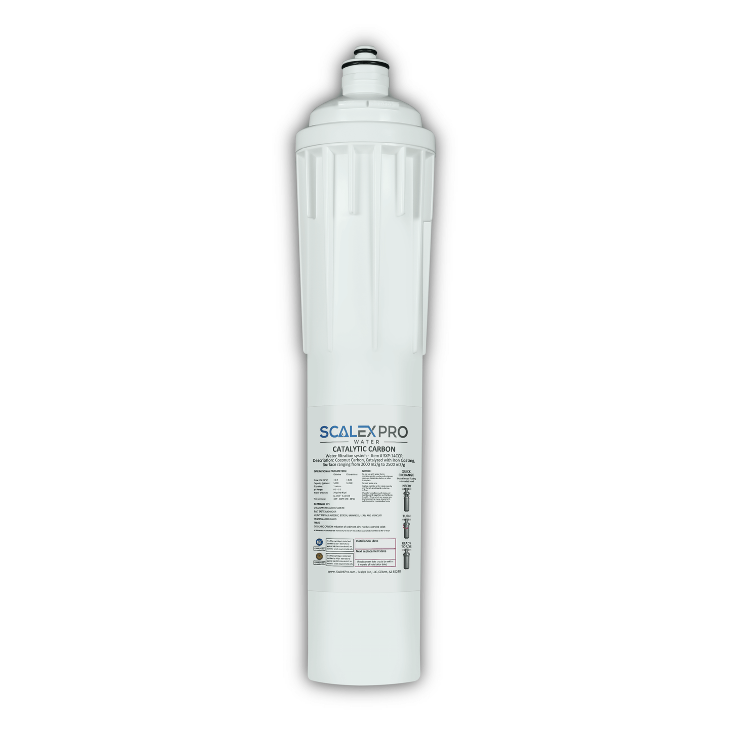 Catalytic Carbon - 14in Quick Change Water Filter