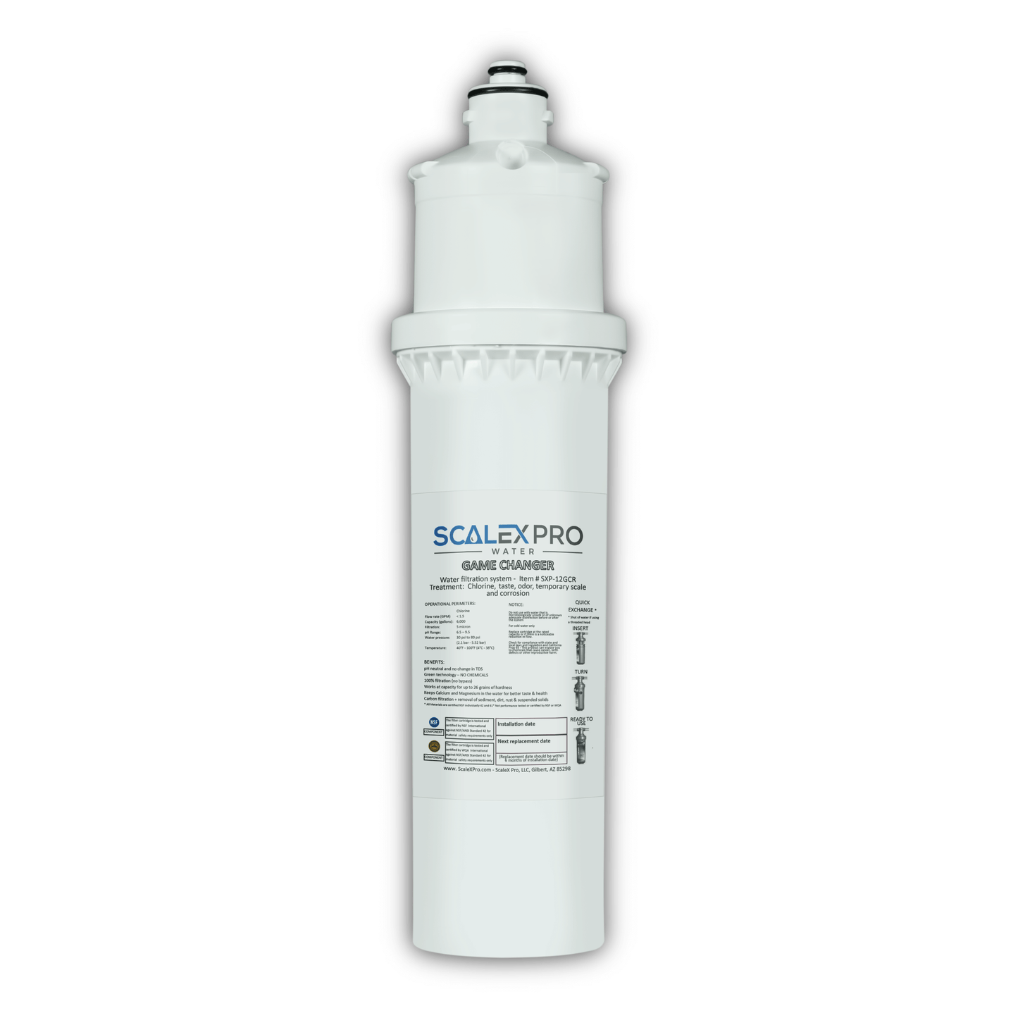 Game Changer - 12in Quick Change Water Filter