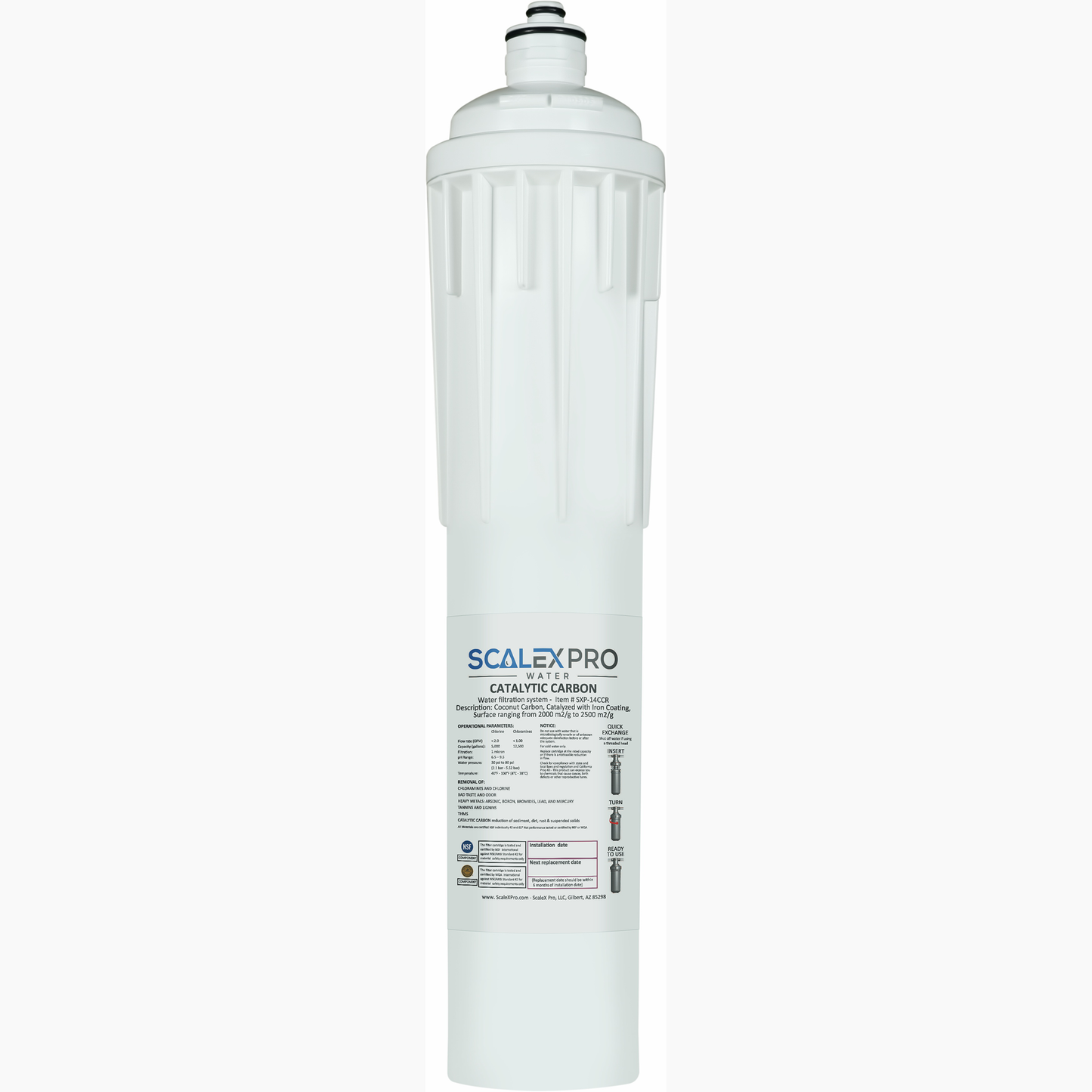 Catalytic Carbon - 14in Quick Change Water Filter